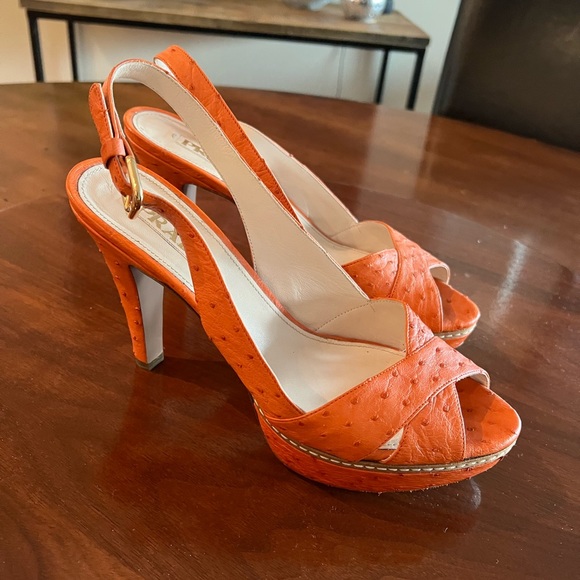 Prada leather sling backs - Picture 1 of 8